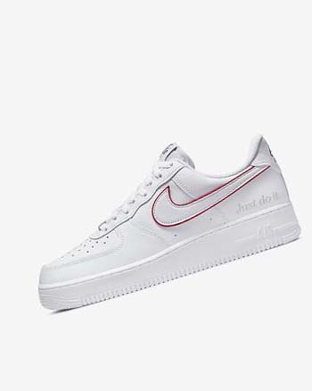 Nike Air Force 1 Blancos Verdes Metal Plateados Rojos | MX 4756